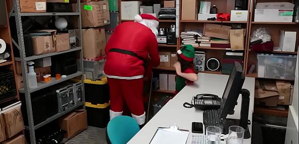  Asian and latina fucked by Santa officer